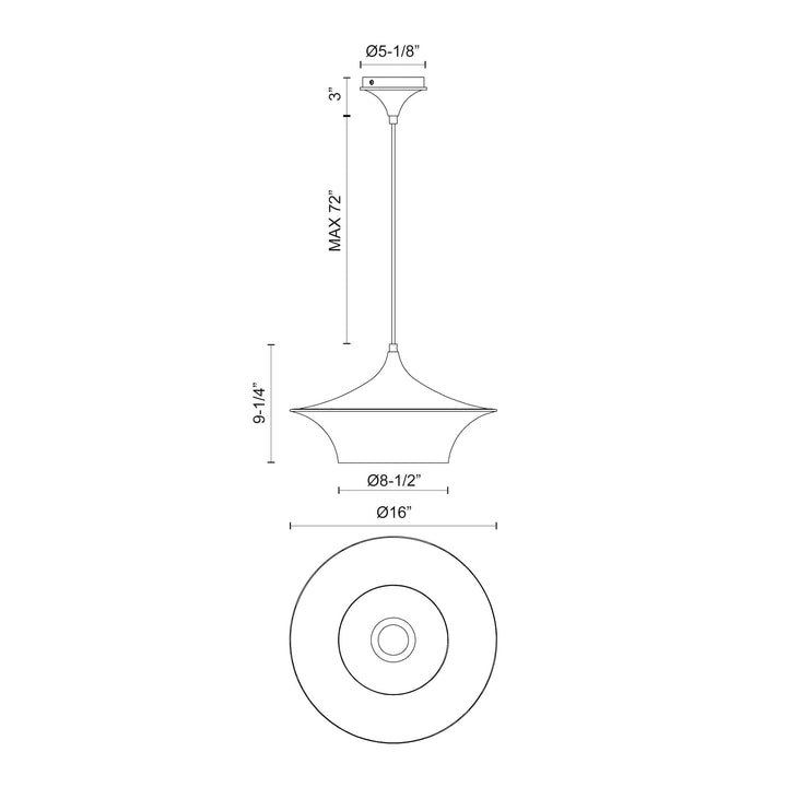 Emiko 16-in Pendant