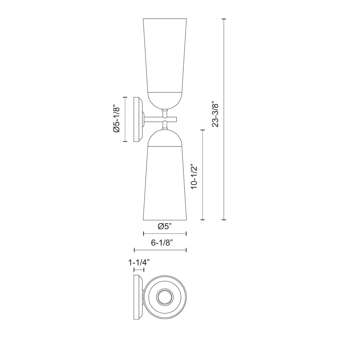 Emil 5-in Wall/Vanity Light