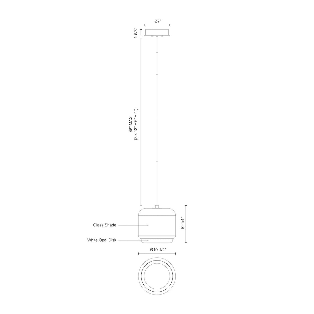 Enkel 10-in Pendant