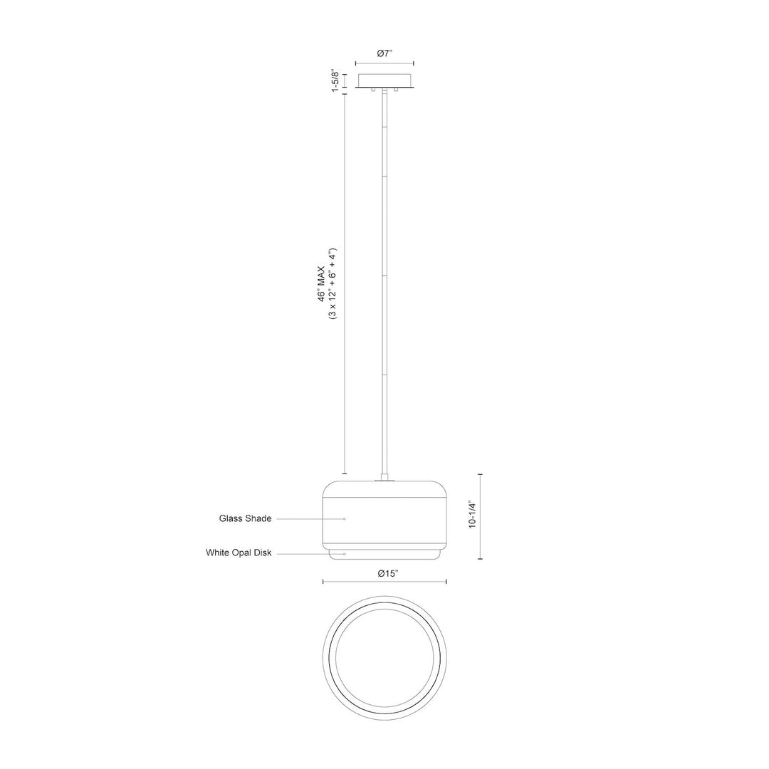 Enkel 15-in Pendant