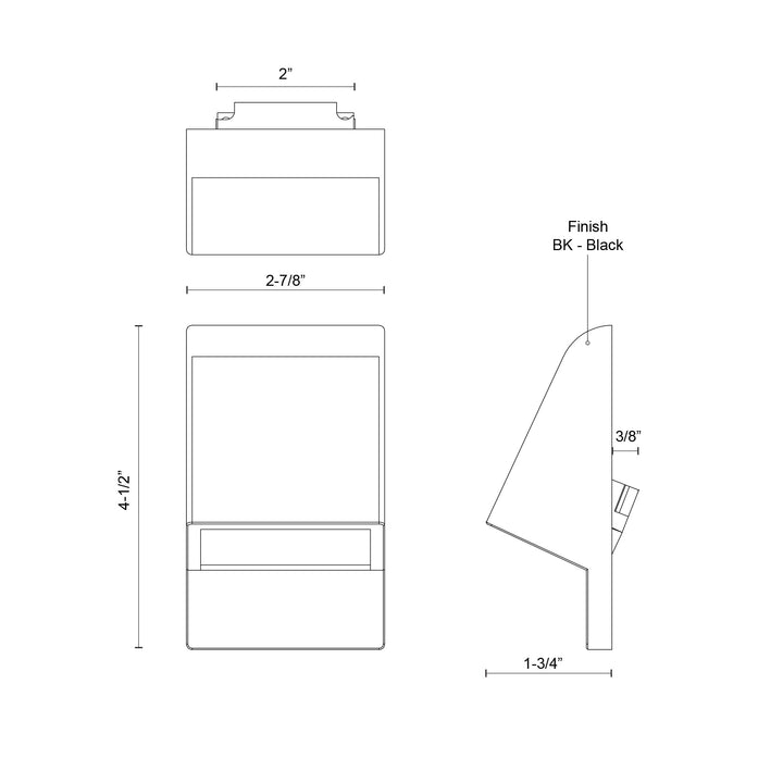 Jackson 4-in Exterior Wall/Step Light