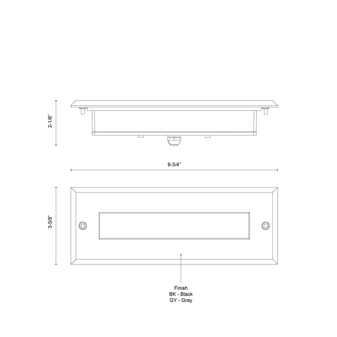 Bristol 10-in Exterior Wall/Step Light