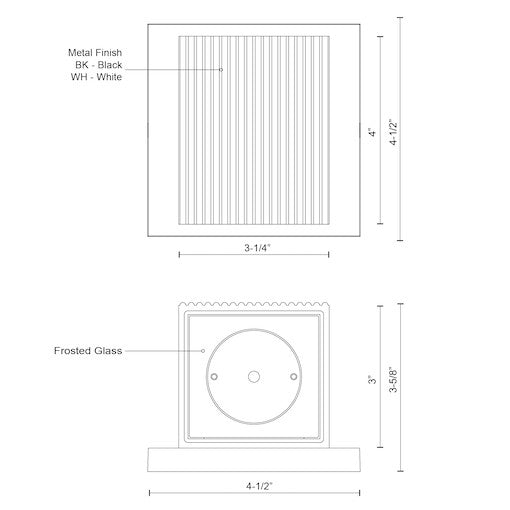 Mavis 5-in Exterior Wall Sconce