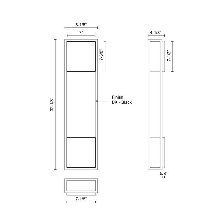 Vail 32-in Exterior Wall Sconce