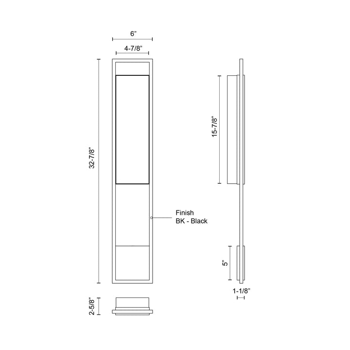 Aspen 33-in Exterior Wall Sconce