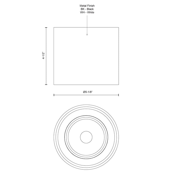 Falco 5-in Flush Mount