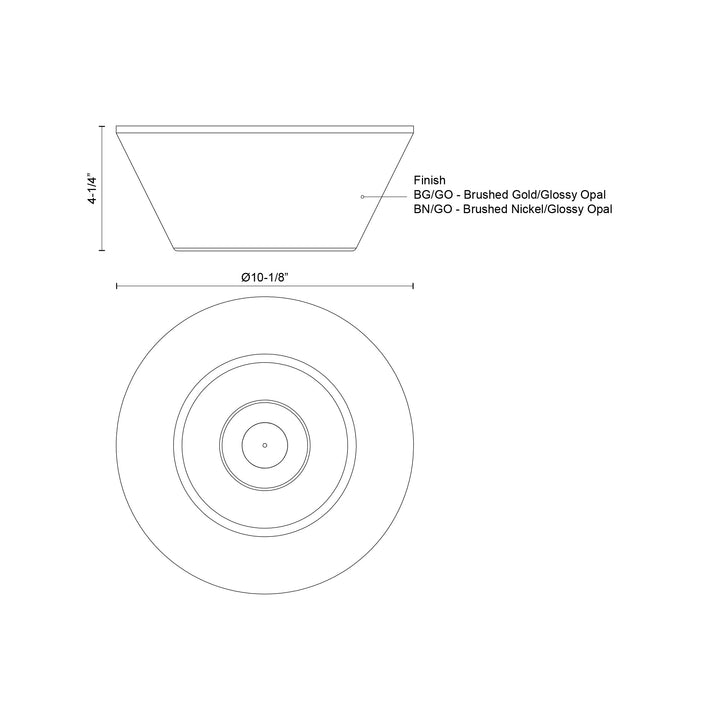 Holt 10-in Flush Mount