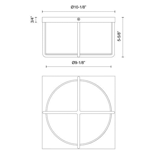 Reglao 10-in Flush Mount