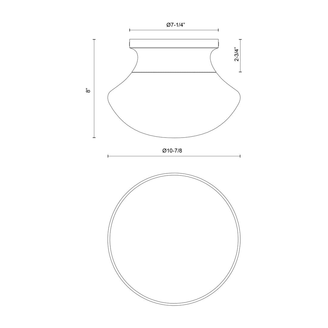 Marcel 11-in Flush Mount