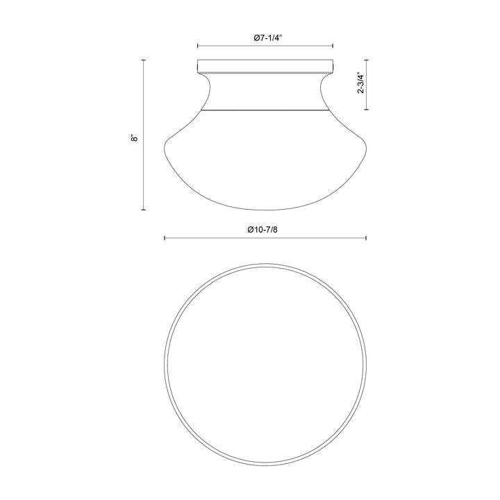 Marcel 11-in Flush Mount