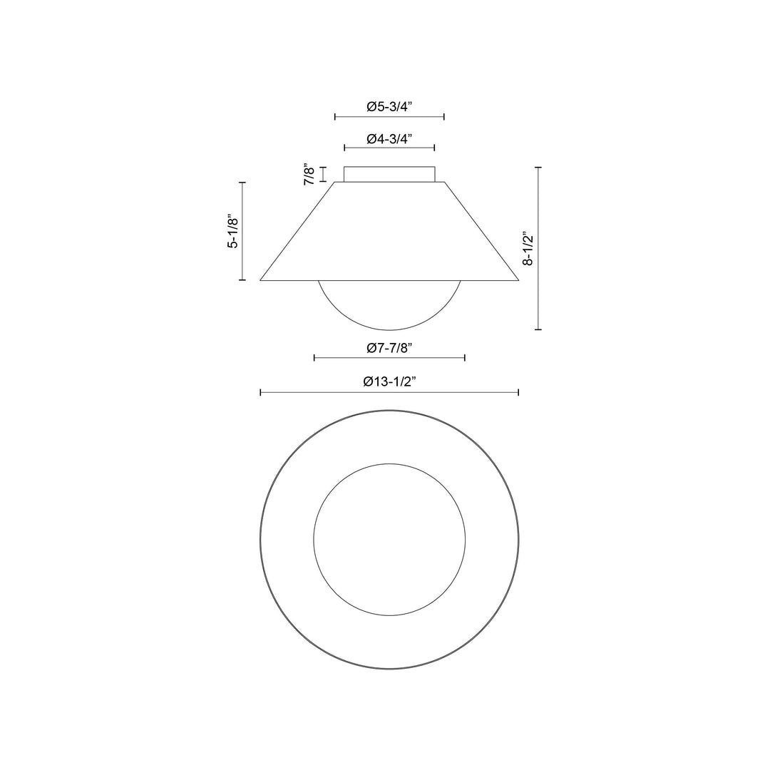 Remy 14-in Flush Mount