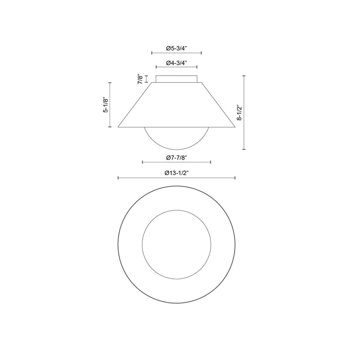 Remy 14-in Flush Mount