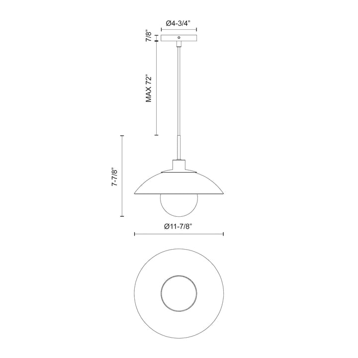 Francesca 12-in Pendant