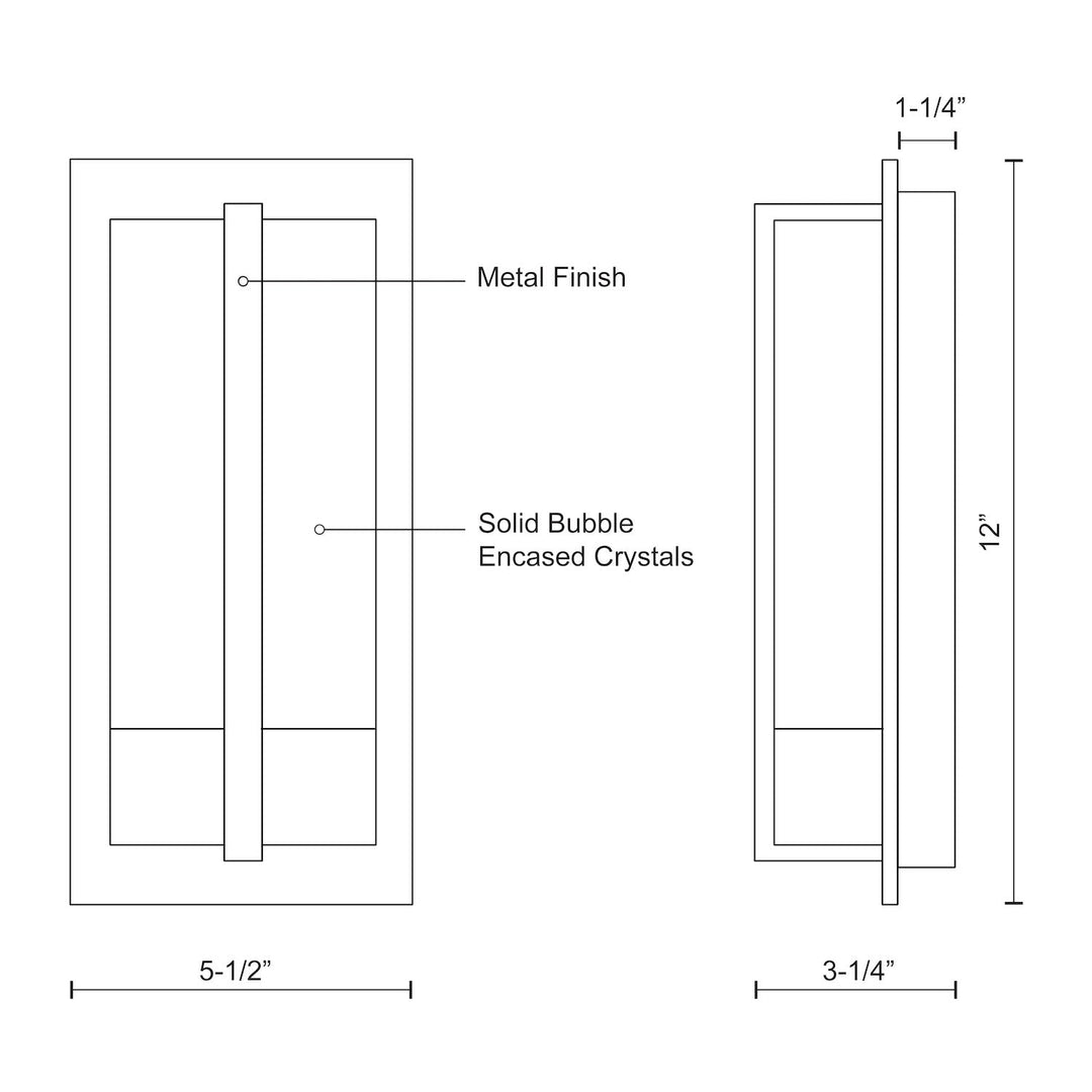 Gable 12-in Wall Sconce