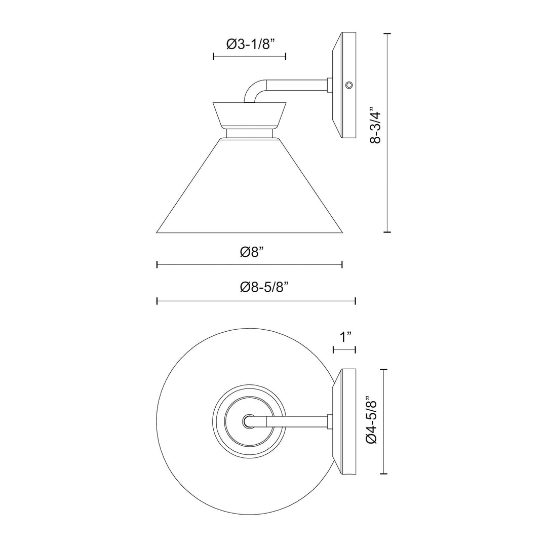 Halston 8-in Wall/Vanity Light