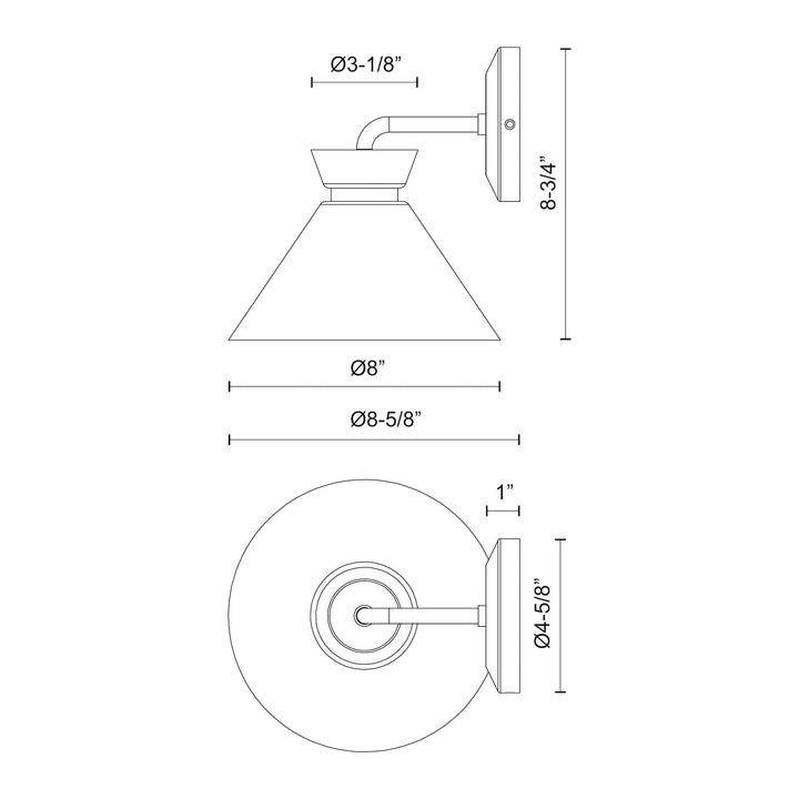 Halston 8-in Wall/Vanity Light