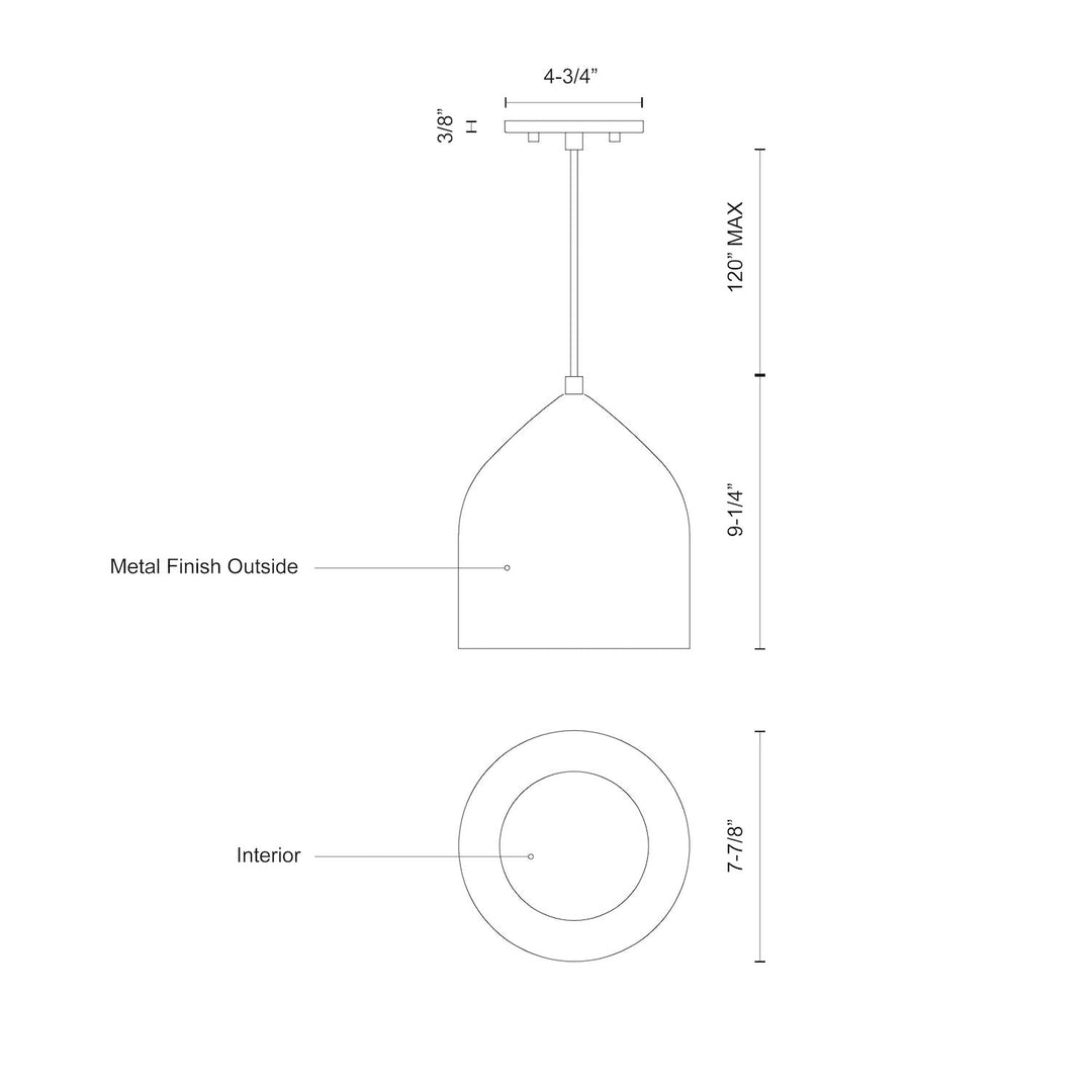 Helena 8-in Pendant