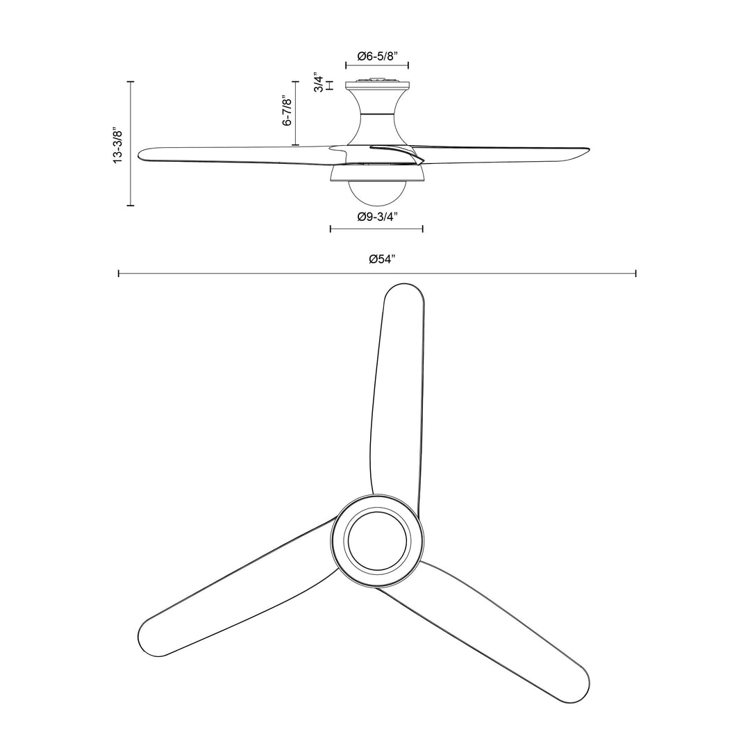 Rubio-H 54-in Ceiling Fan