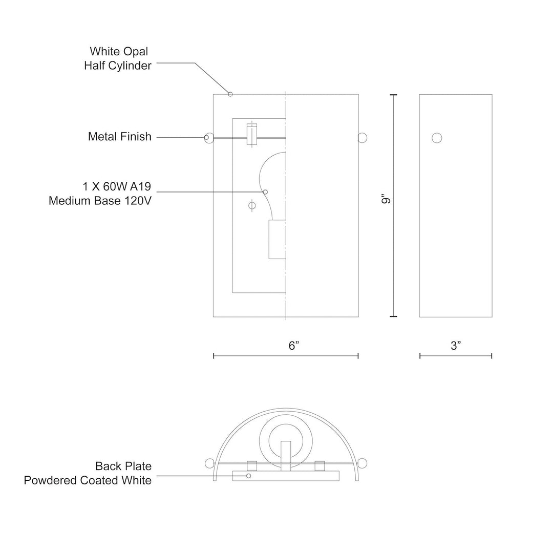 Hudson 9-in Wall Sconce