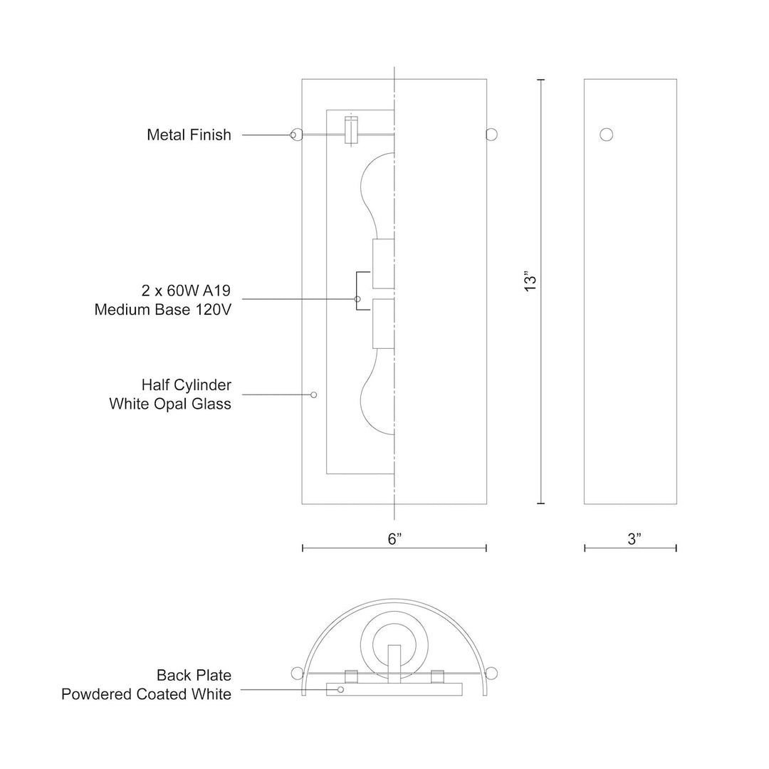 Hudson 13-in Wall Sconce