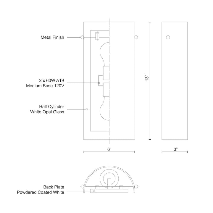 Hudson 13-in Wall Sconce