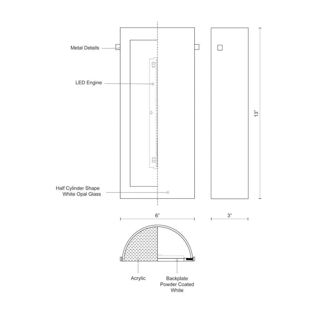 Hudson 13-in Wall Sconce