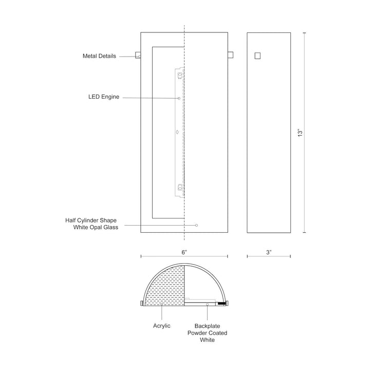 Hudson 13-in Wall Sconce