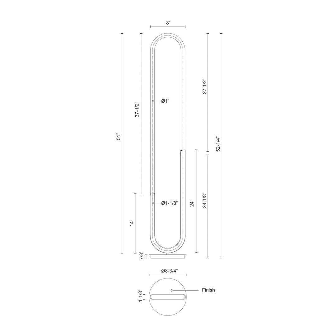 Huron 52-in Floor Lamp