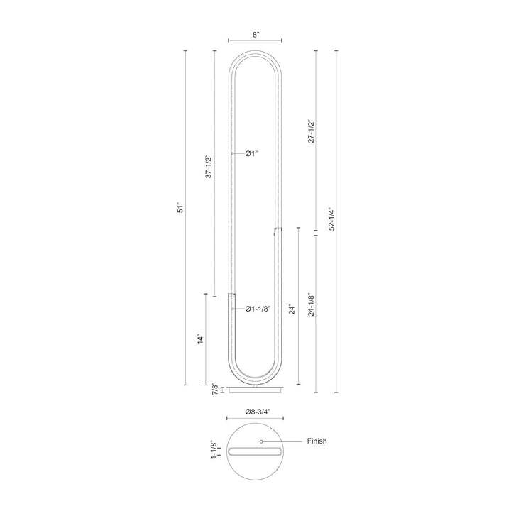 Huron 52-in Floor Lamp