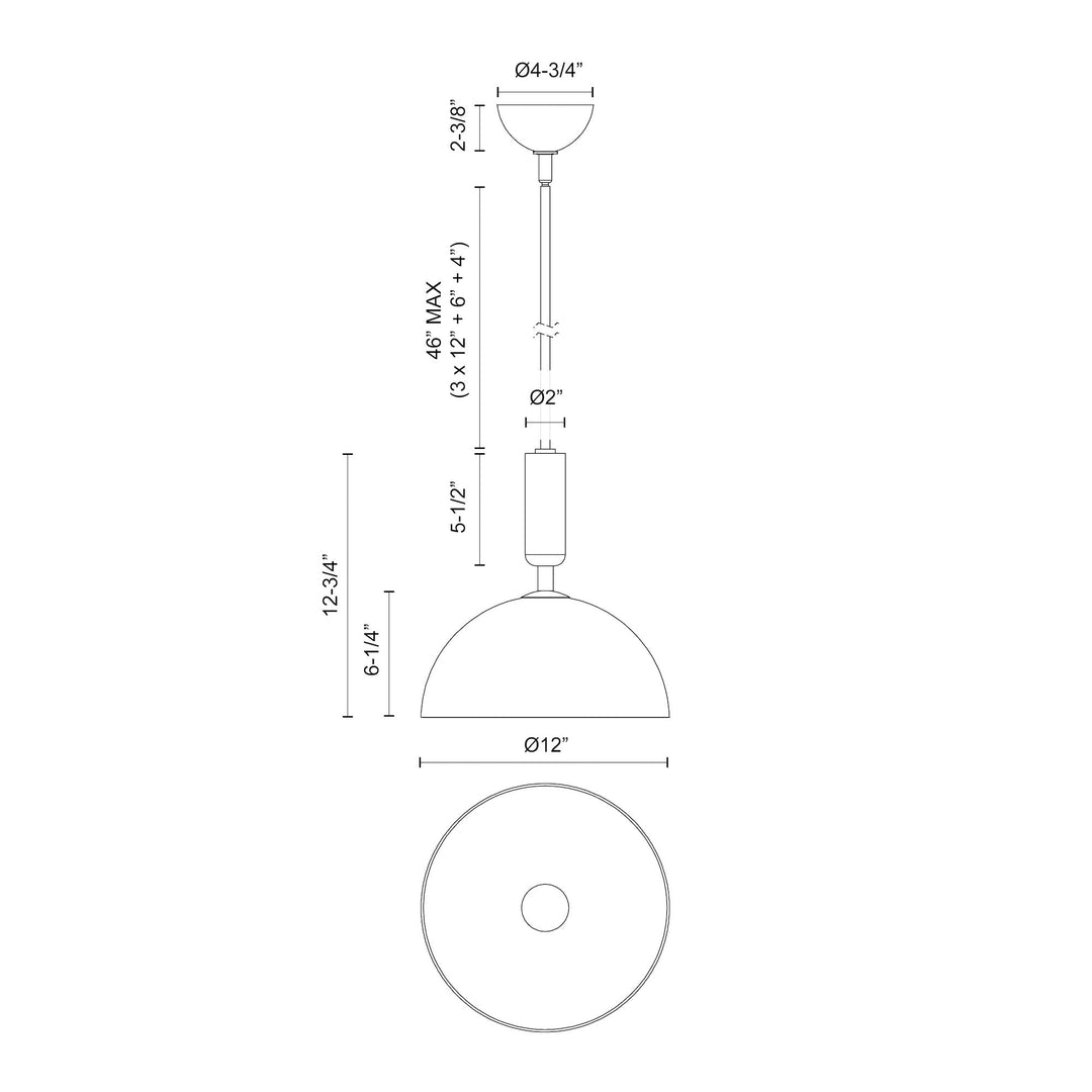 Jude 12-in Pendant