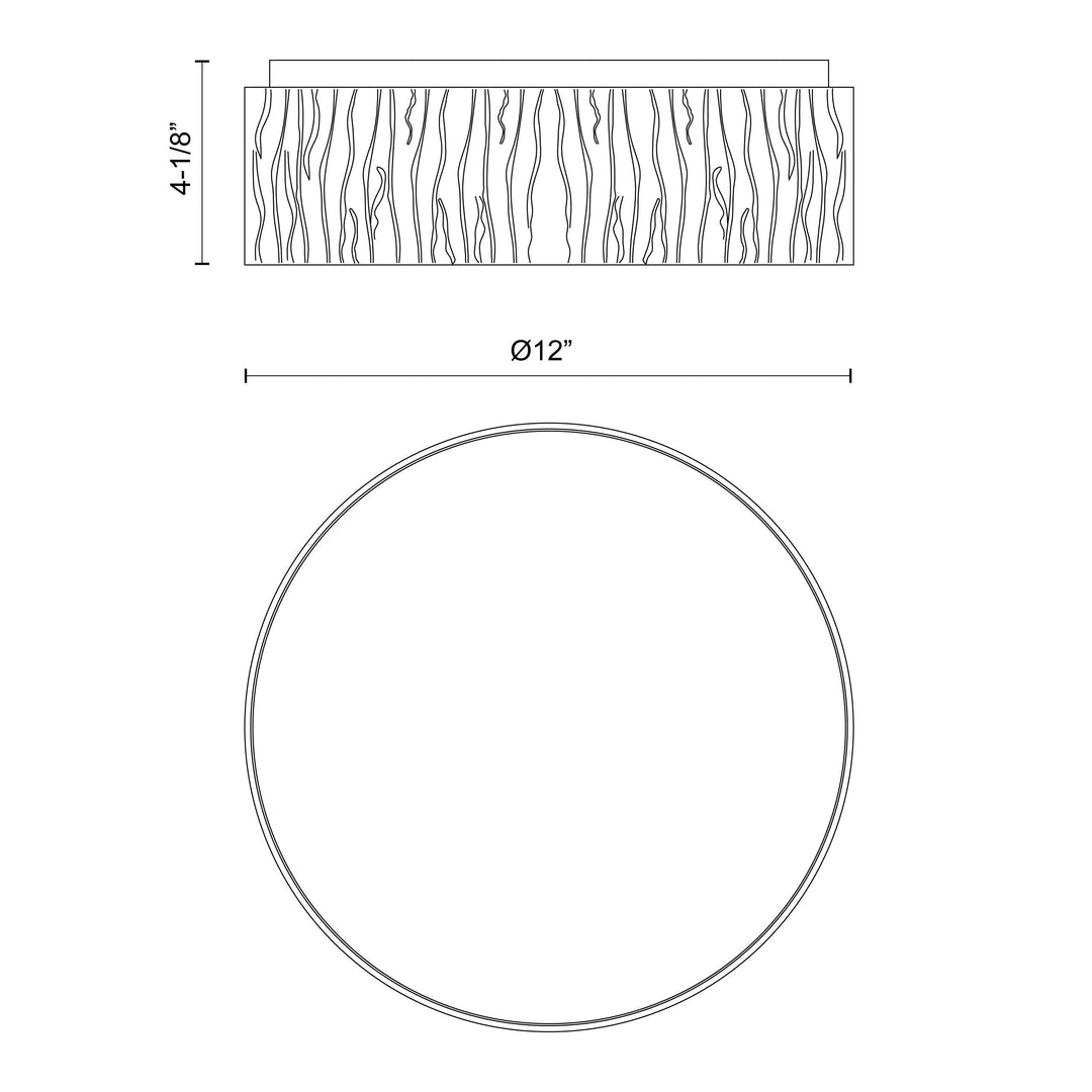 Kensington 12-in Flush Mount