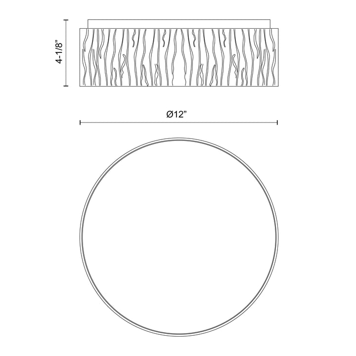 Kensington 12-in Flush Mount