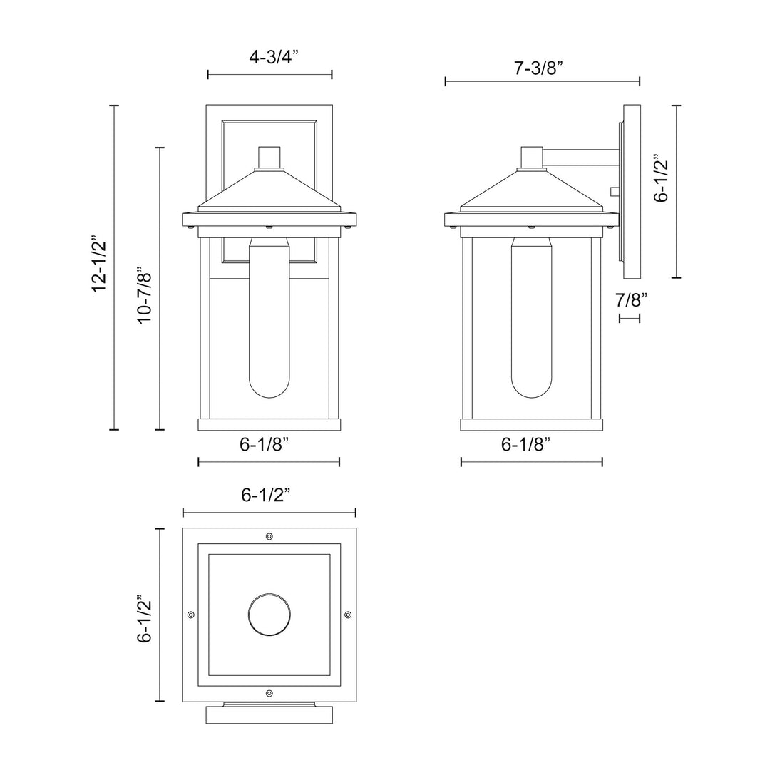 Larchmont 6-in Exterior Wall Sconce