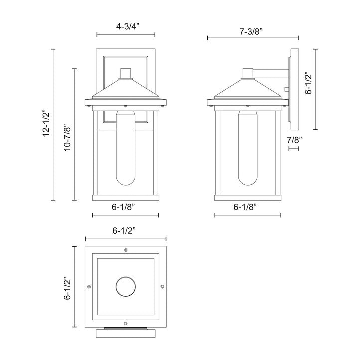 Larchmont 6-in Exterior Wall Sconce