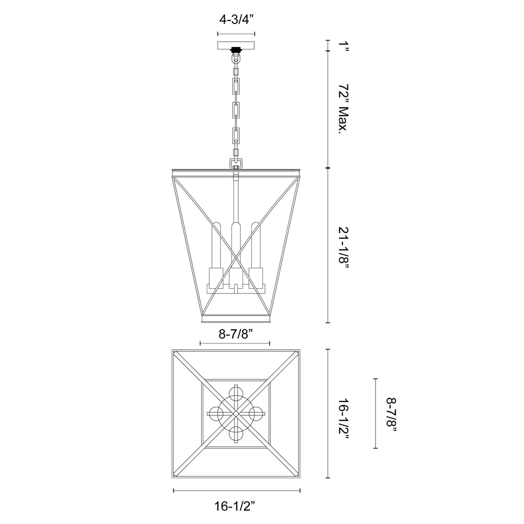 Lattice 16-in Pendant