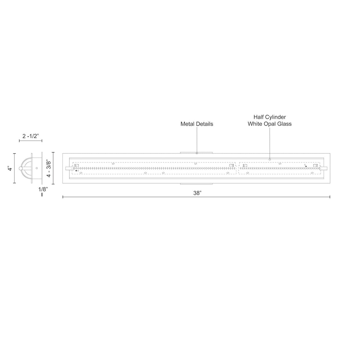 Lighthouse 38-in Vanity Light