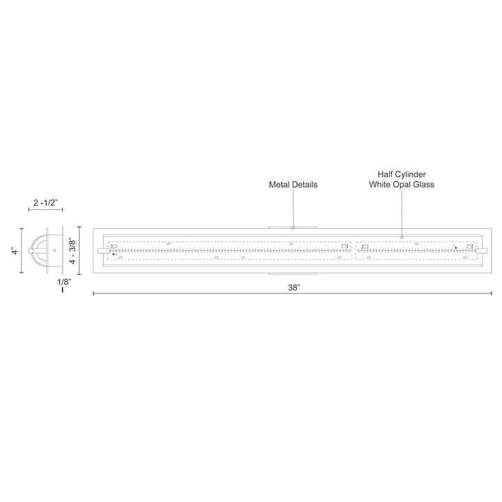 Lighthouse 38-in Vanity Light