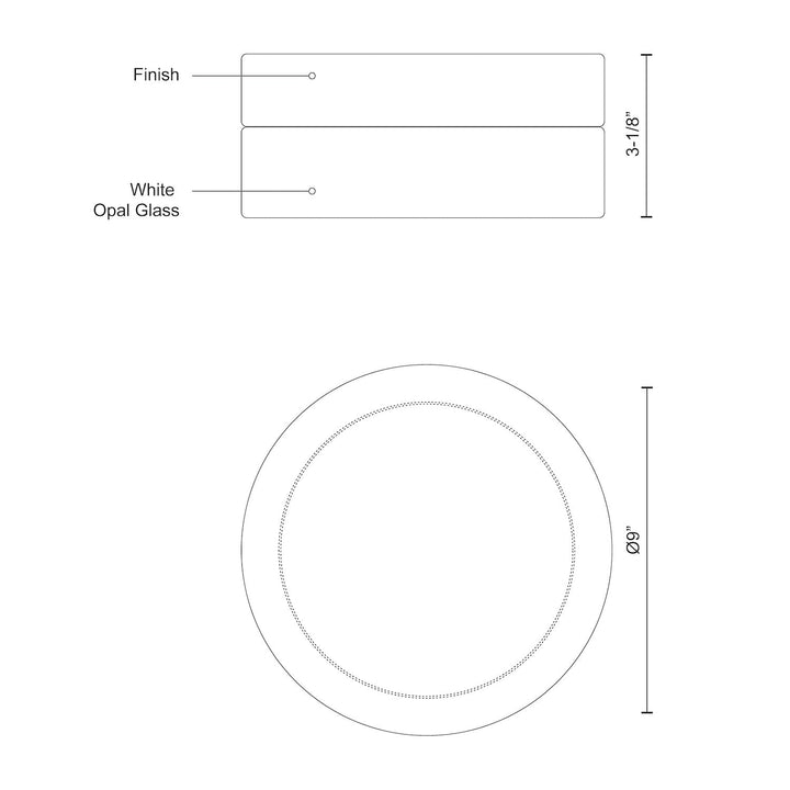 Lomita 1 Head Flush Mount