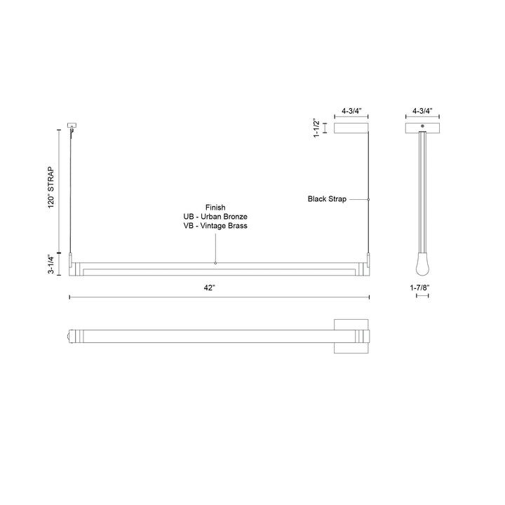 Laurence 41-in Linear Pendant