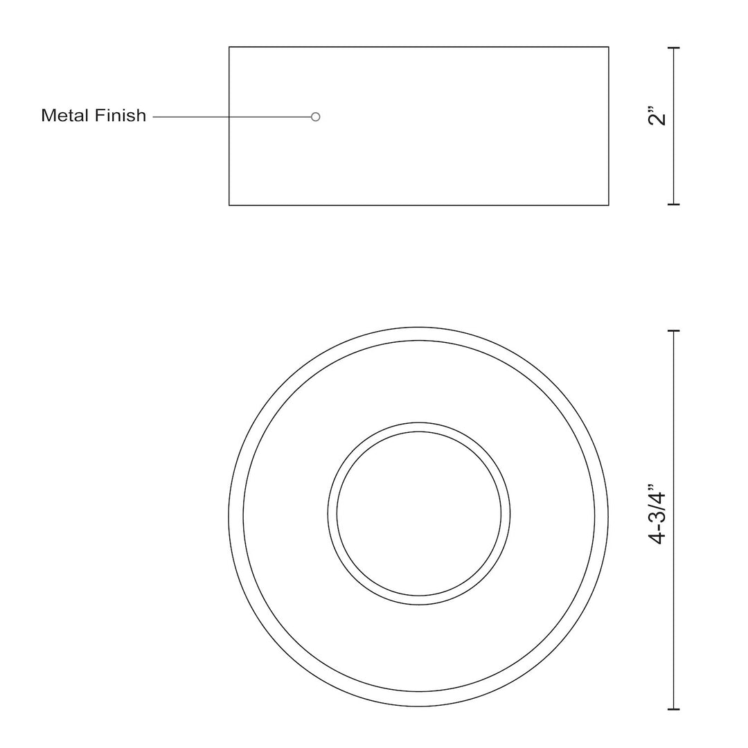 Lucci 5-in Flush Mount