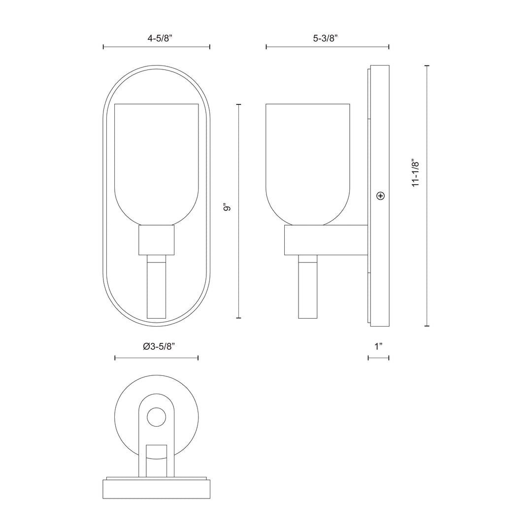 Lucian 9-in Wall/Vanity Light