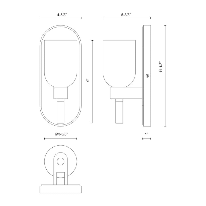 Lucian 9-in Wall/Vanity Light