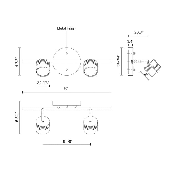 Lyra 15-in Track Light