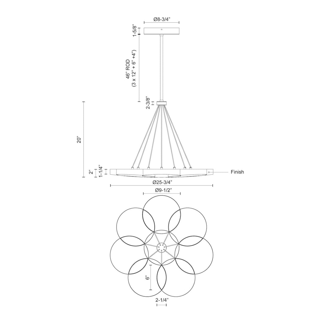 Maestro 26-in Chandelier