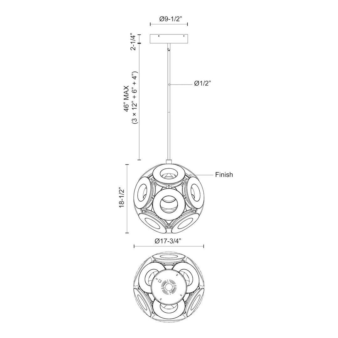 Magellan 18-in Chandelier