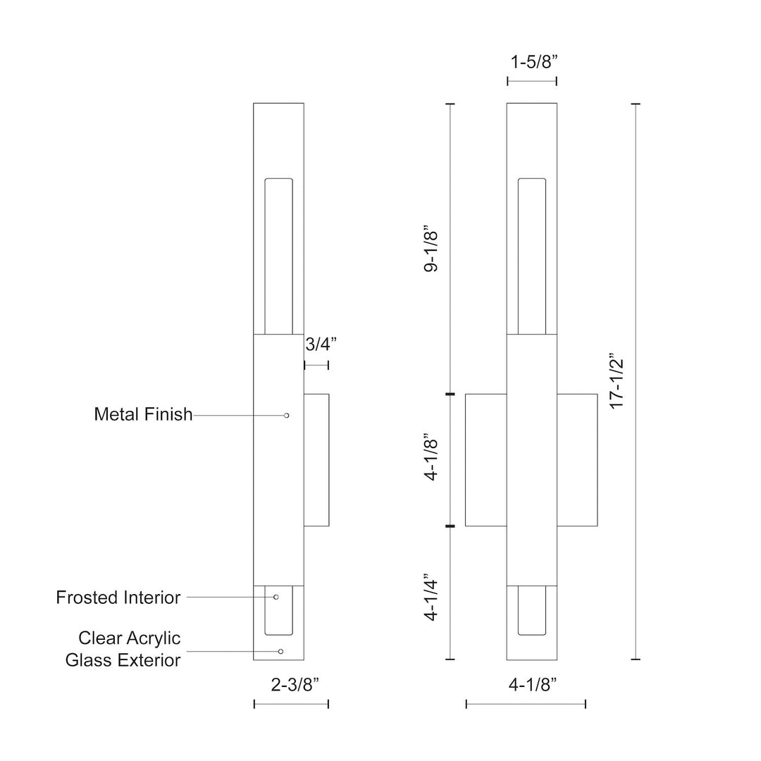 Martelo 18-in Wall Sconce