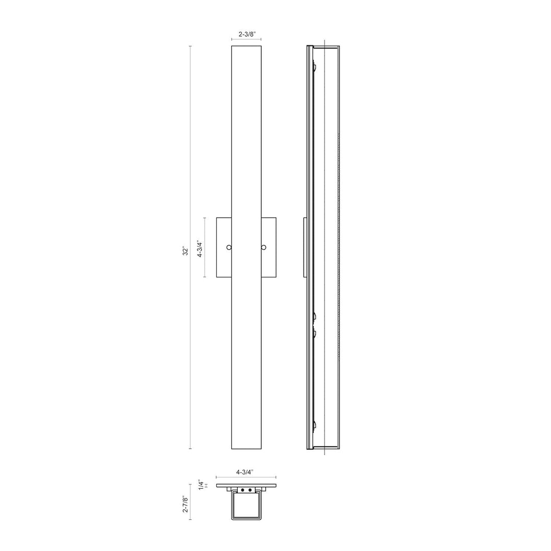 Melville 32-in Wall Sconce