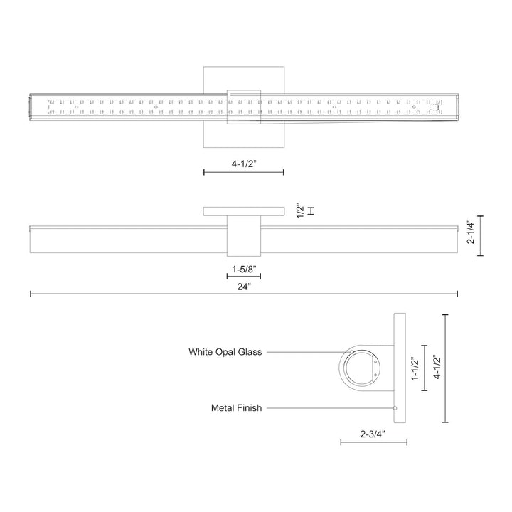 Mendocino 24-in Vanity Light