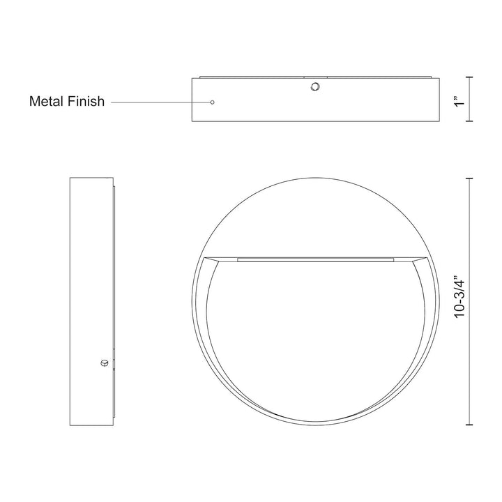 Mesa 10-in Exterior Wall/Step Light