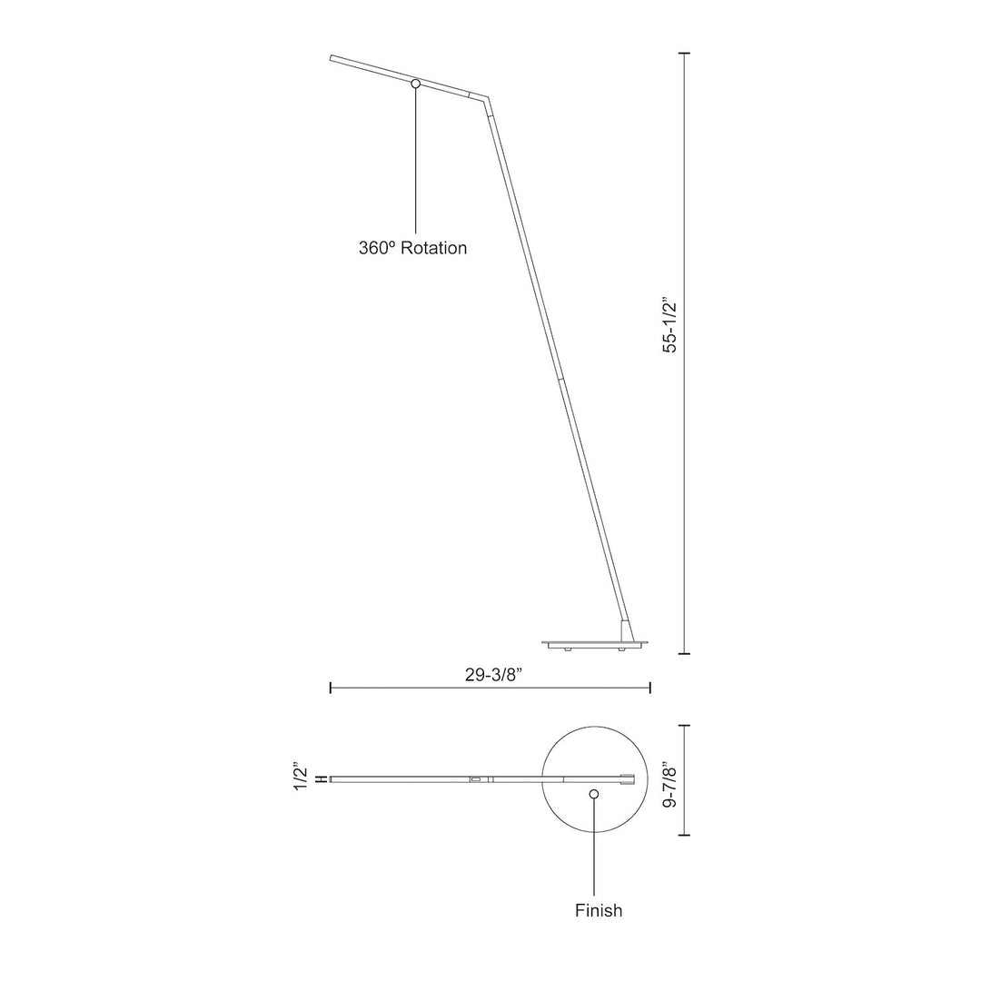 Miter 58-in Floor Lamp